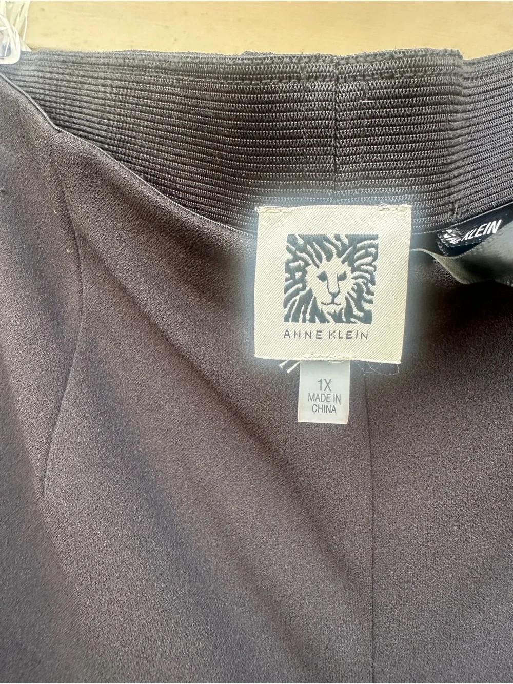 NWT! Anne Klein Pull-On, Wide Crop, Plus-Size 1X Black Dress Pants Trousers